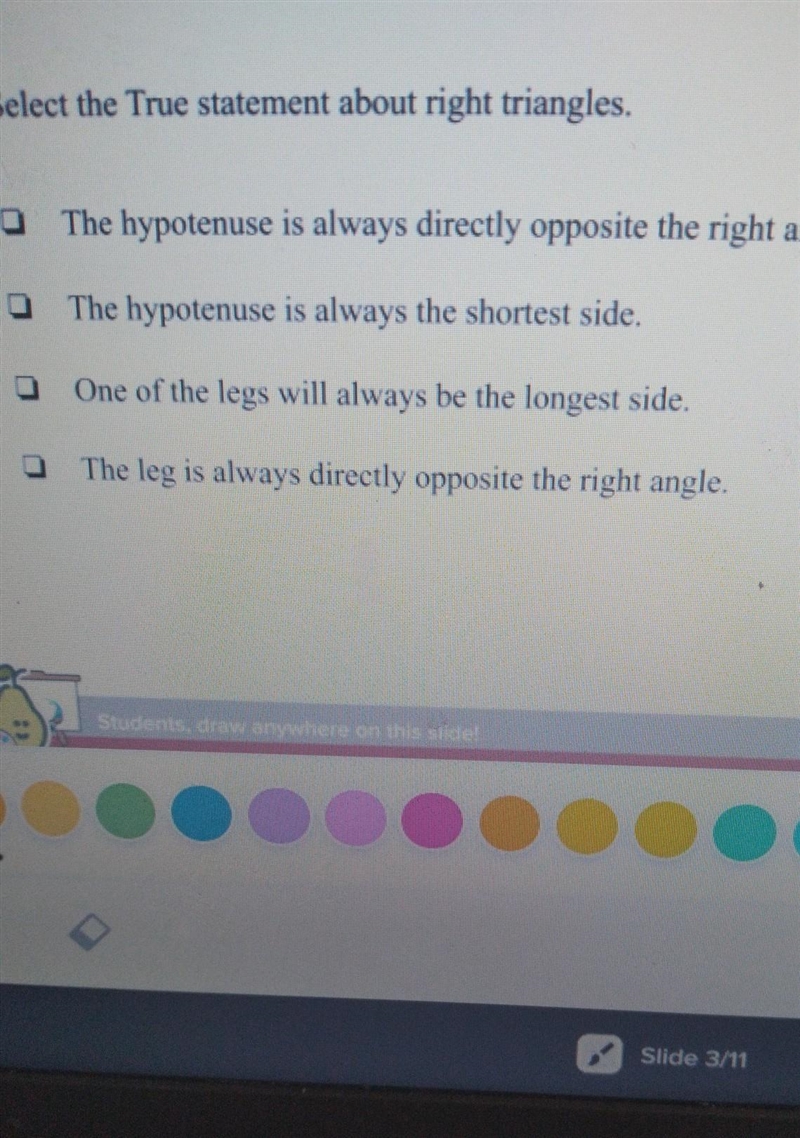 Select the true statement about right triangles​-example-1