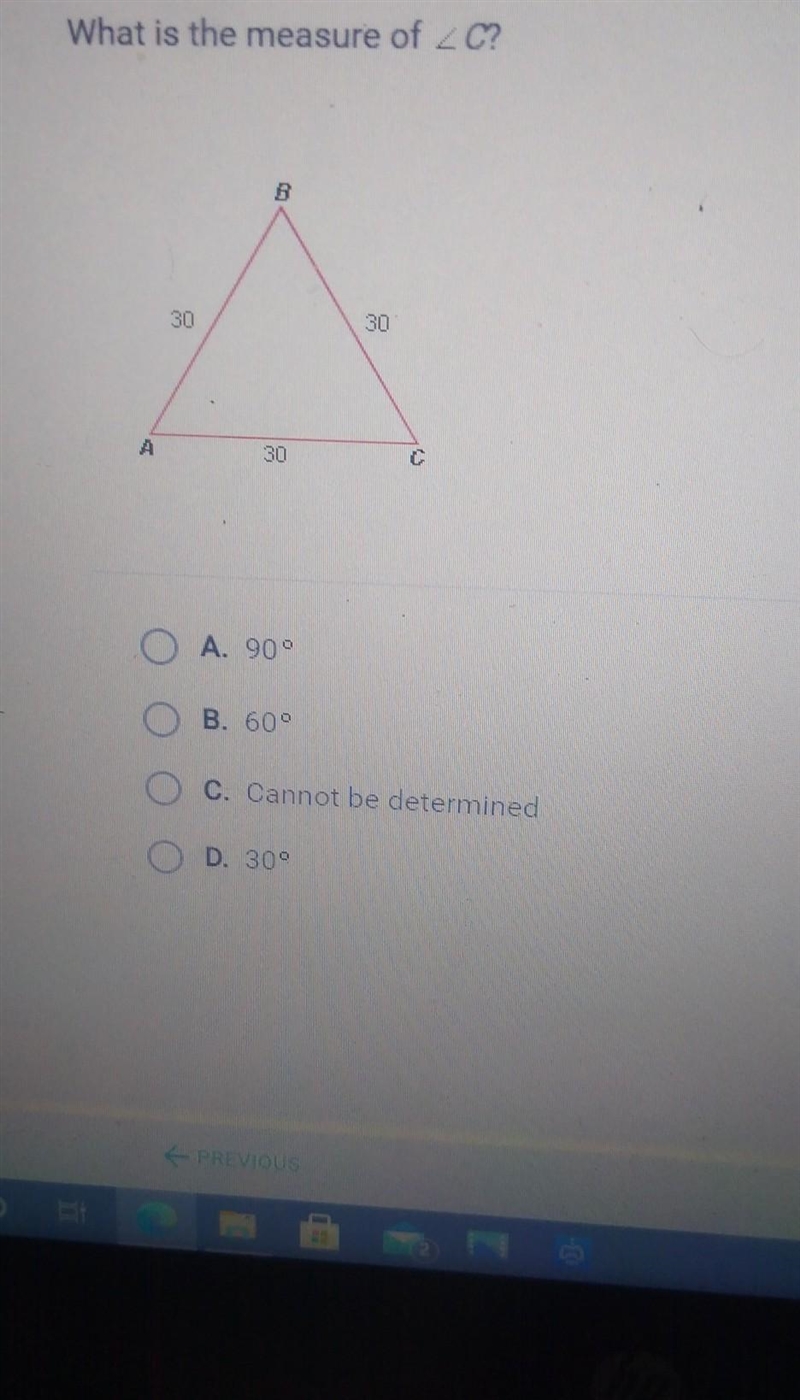 What is the measure of <C ​-example-1