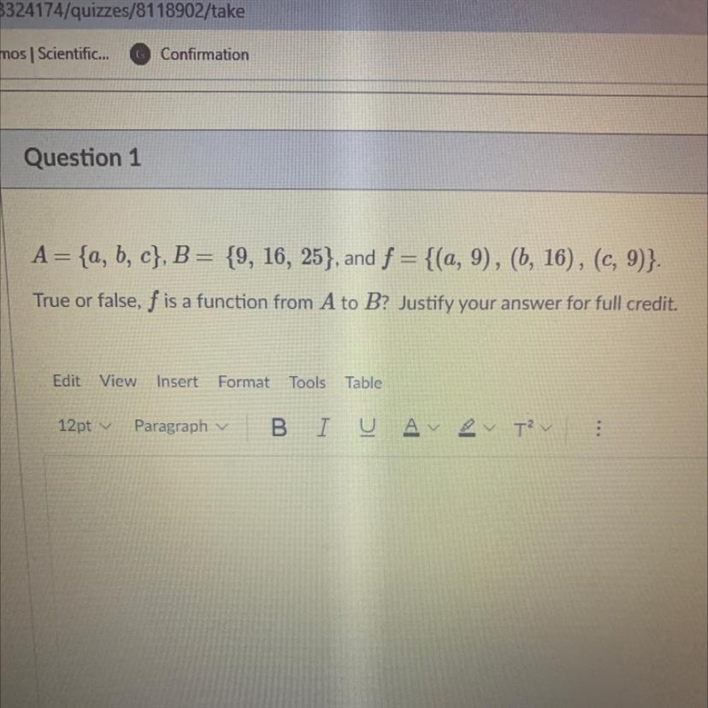 F is the function from A to B?-example-1