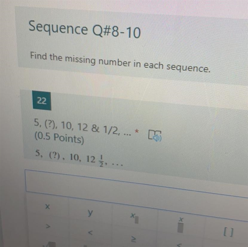 5, ?, 10, 12 and 1/2-example-1