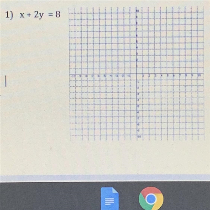 Find the x- and y- intercept of each equation and then graph the line. Help pls-example-1