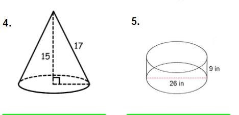 Find the volume of each shape shown. Show all work!-example-1