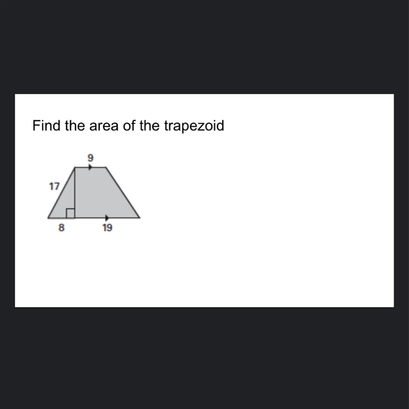 Find the area of a trapezoid-example-1