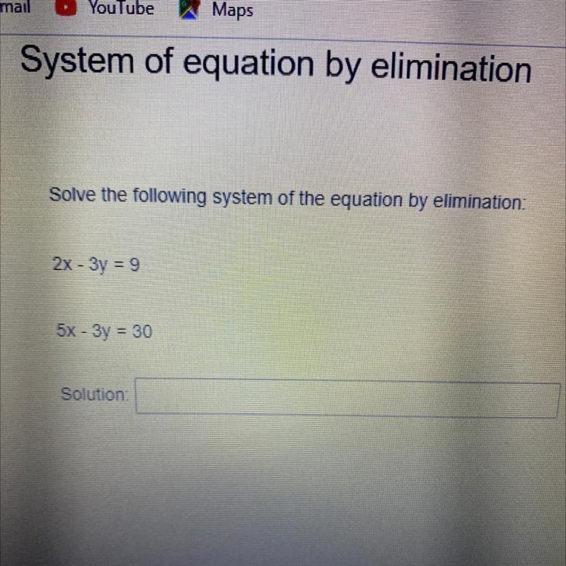 2х - Зу = 9 5x - Зу = 30-example-1