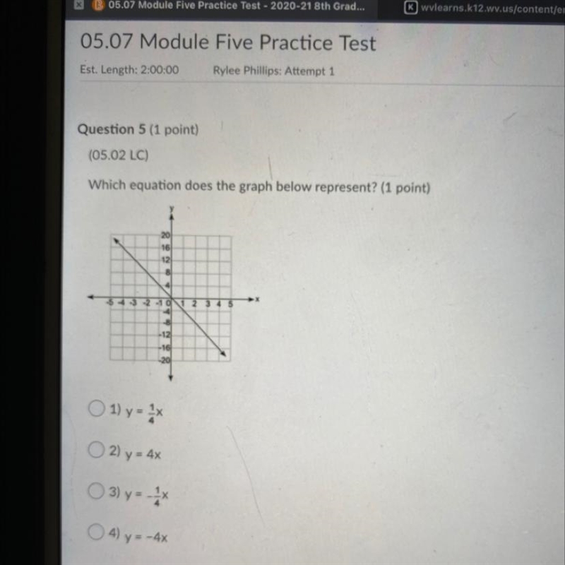 Which equation does the graph below represent-example-1