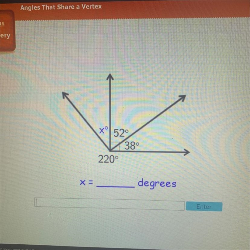 Xº 520 38° 220° X = degrees-example-1