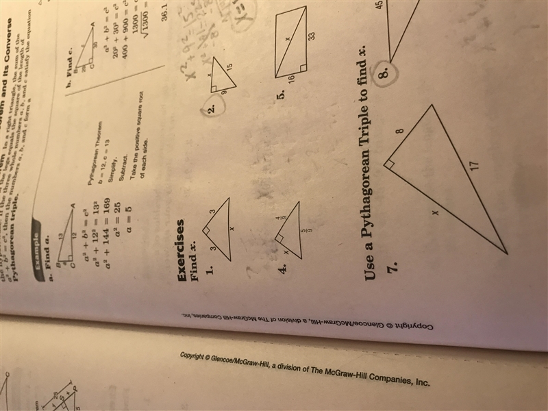 Can someone help me find X for number 4-example-1