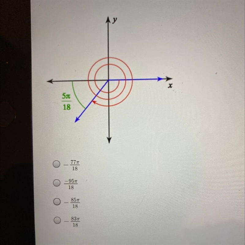 Find the measure of the angle shown-example-1