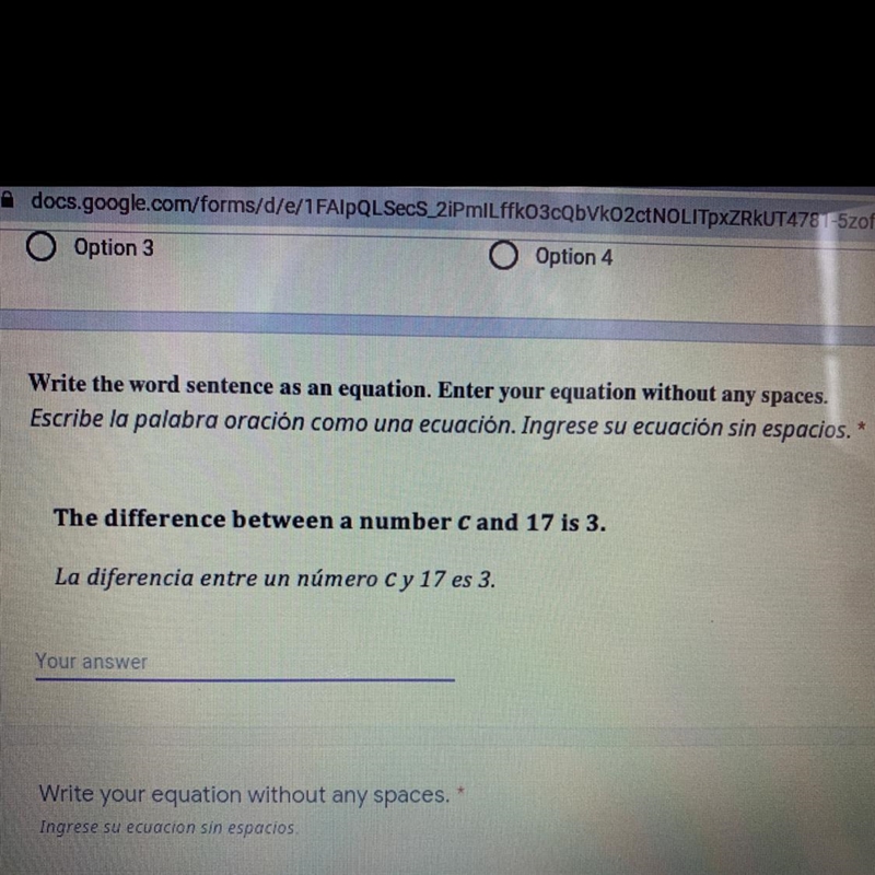 Write the word sentence as an equation. Enter your equation without any spaces. The-example-1