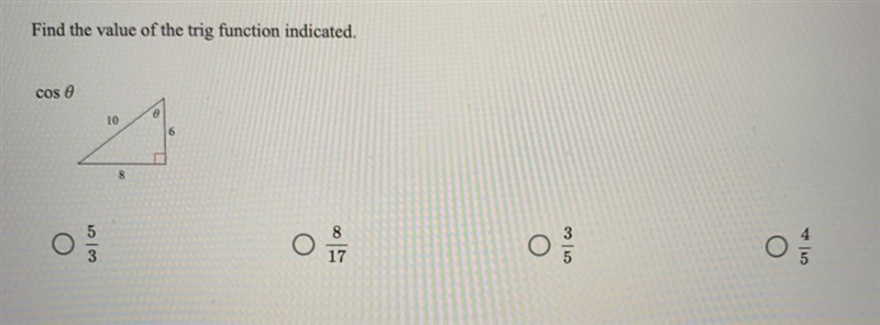 Find the value of the trig function indicated.-example-1