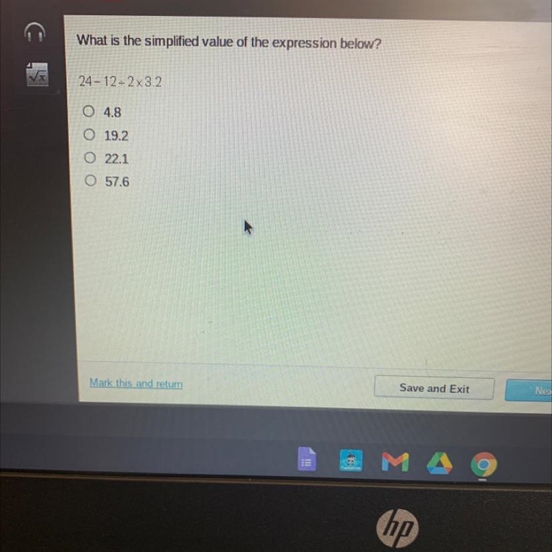 What is the simplified value of the expression below￼-example-1