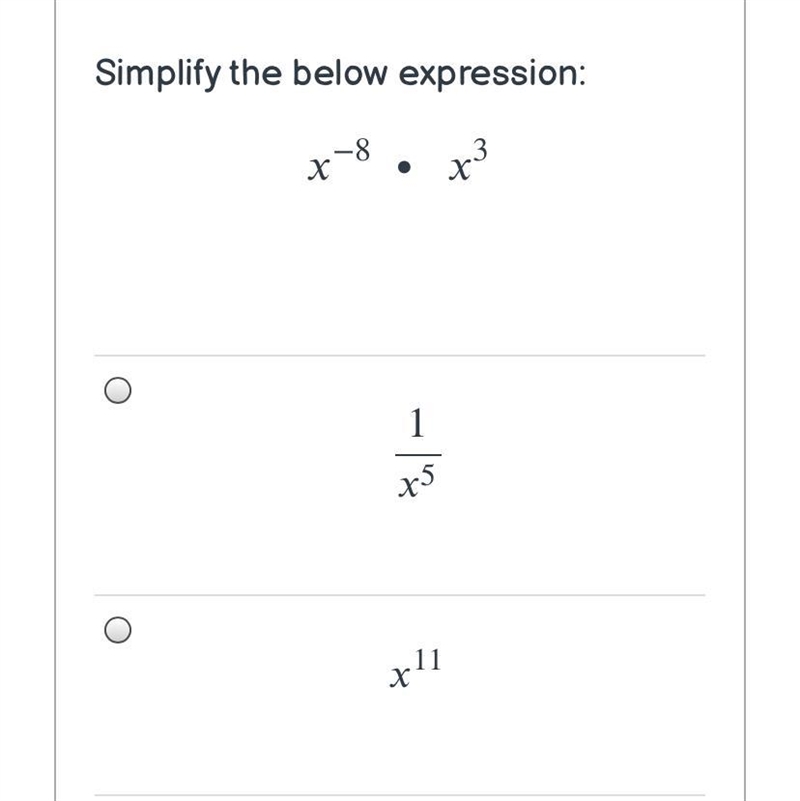 Simplify the below expression.-example-1