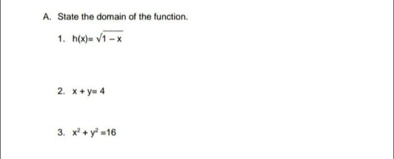 State the domain of function, pa help po pls-example-1