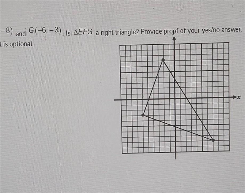 PLEASE HELP, this is overdue and I'm struggling. In triangle EFG, E(-2, 7), F(7, -8) and-example-1