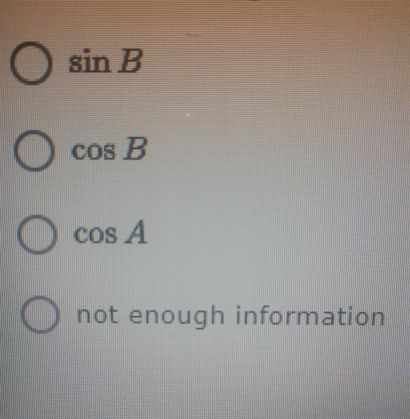 In a right triangle ABC , C is the right angle What does sin B equal​-example-1