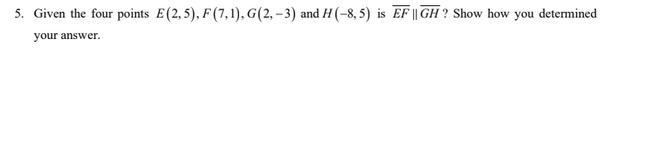 Is EF and GH parralel and how can this be determined?-example-1