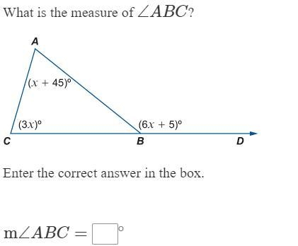 Please help What is the measure of ∠ABC?-example-1