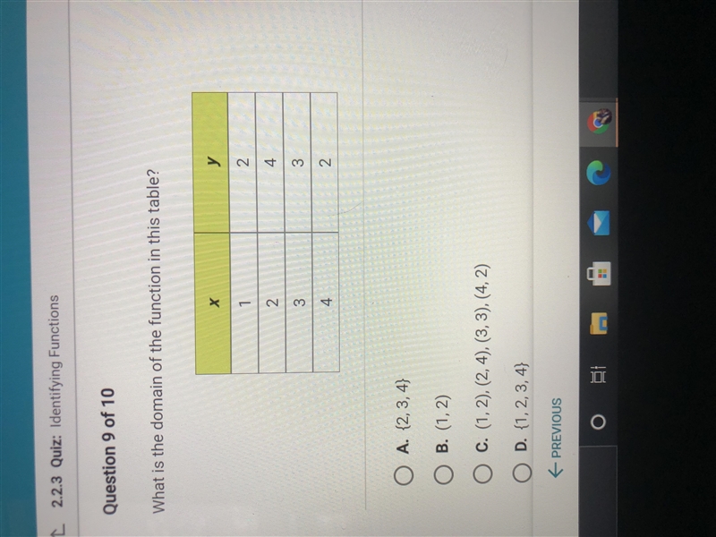 What is the domain of the function in this table?-example-1