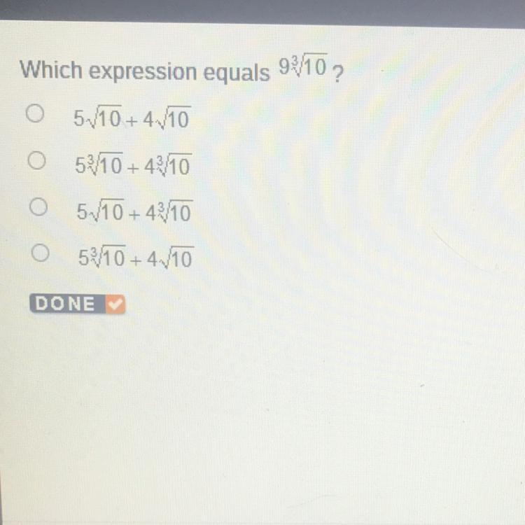 Which expression equals 9 3sqrt10-example-1