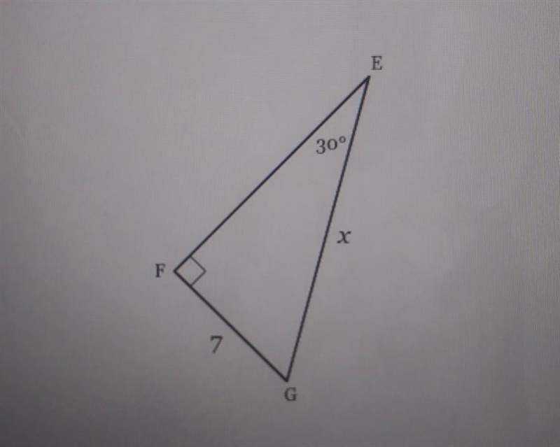 Solve for x. round to the nearest tenth. If necessary​-example-1