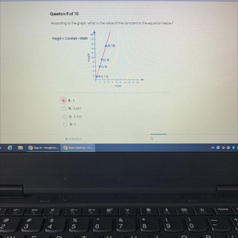 A. 3 B. 0.667 C. 0.333 D. 6-example-1