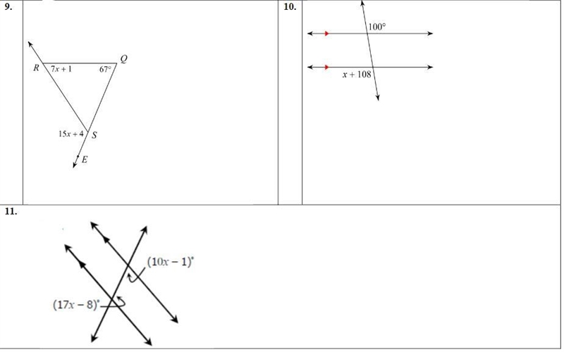 Solve for x. WRITE AN EQUATION AND SHOW YOUR WORK-example-1