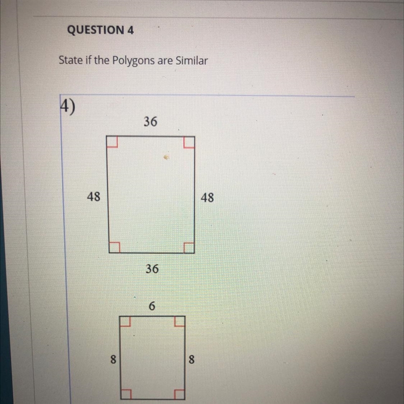 State if polygons are similar-example-1