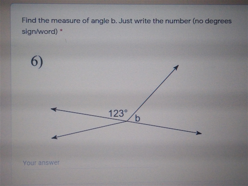 Find the measure of angle b (image below)-example-1