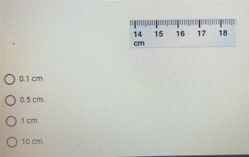 Identify the precision unit for the measuring tool below​-example-1