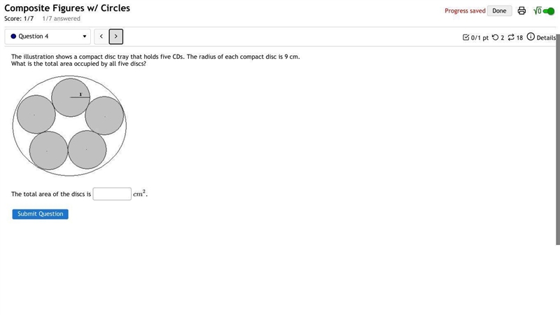 10 POINTS! PLEASE HELP!! The illustration shows a compact disc tray that holds five-example-1