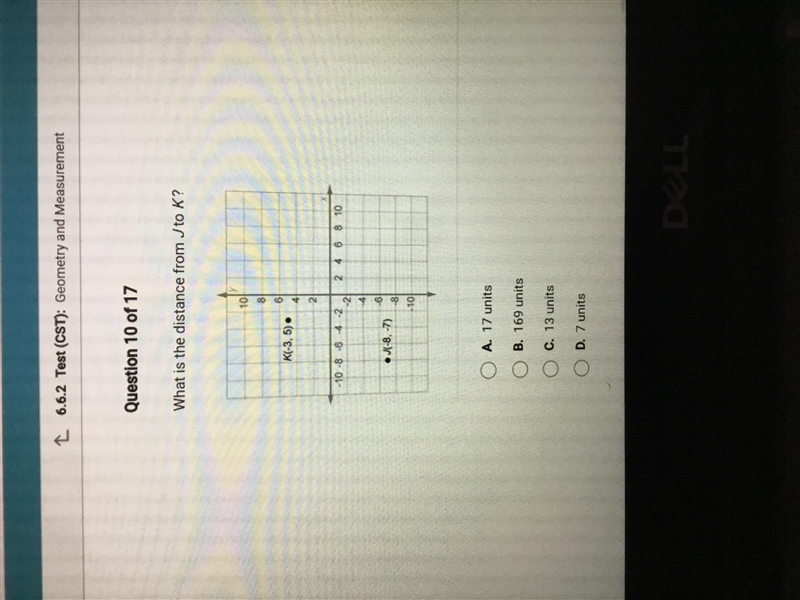 What is the distance from J To K-example-1