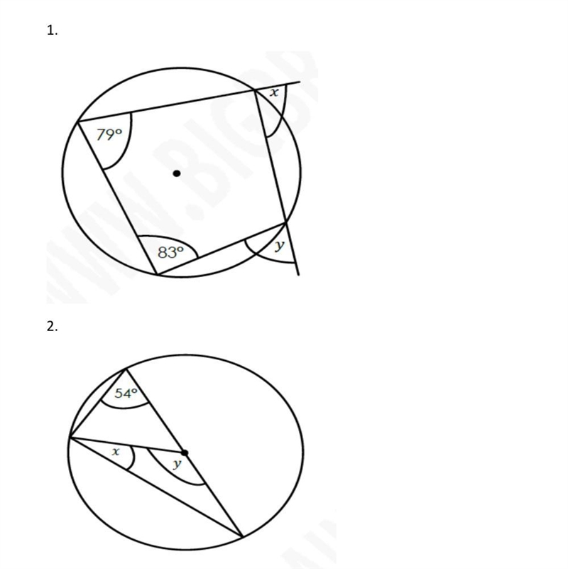 Find the missing angles and give reason-example-1