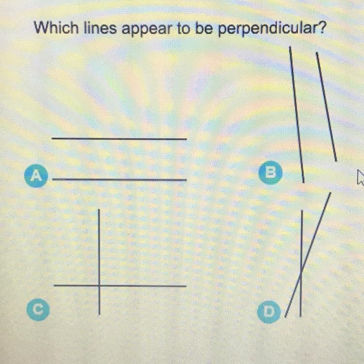 Which lines appear to be perpendicular?-example-1