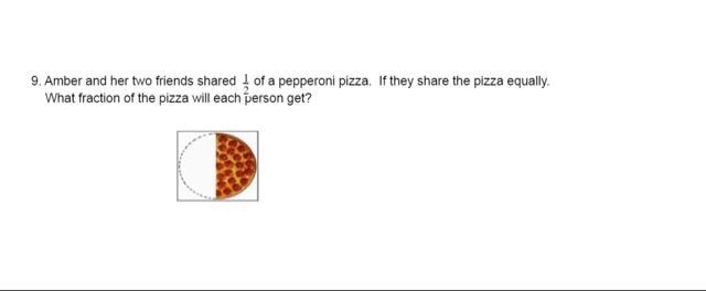 Amber and her two friends shared 1/2 of a pepperoni pizza. if they share the pizza-example-1