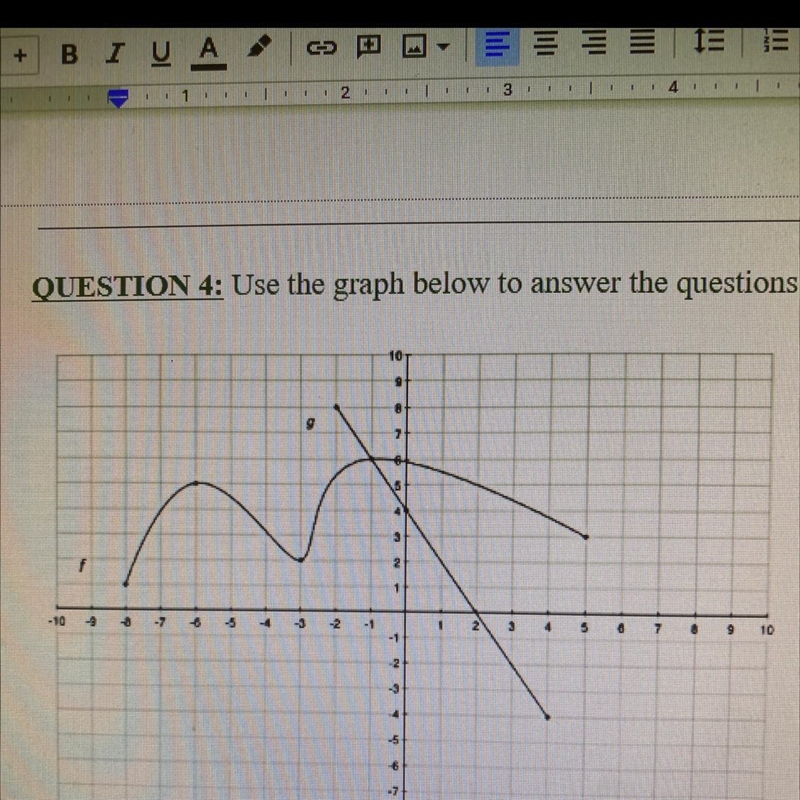 What is the x value when g(x)=1 PLS HELP-example-1