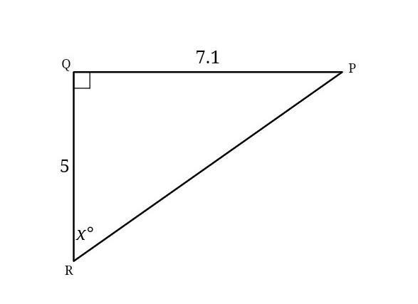 Solve for x. Round to the nearest tenth of a degree, if necessary.​-example-1