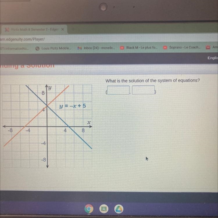 What is the solution of the system of equations?-example-1