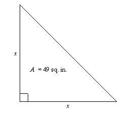 12. Find the value of x. If necessary, round to the nearest tenth. A. 7.0 in. B. 9.9 in-example-1