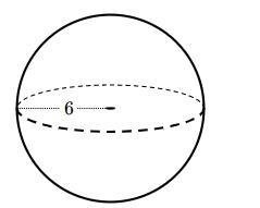 Find the volume of the sphere. Either enter an exact answer in terms of π or use 3.1414 for-example-1