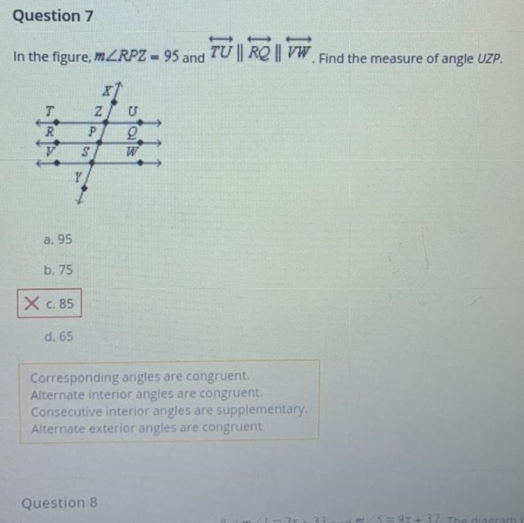 I think the answer is A. 95, but I am not sure.-example-1