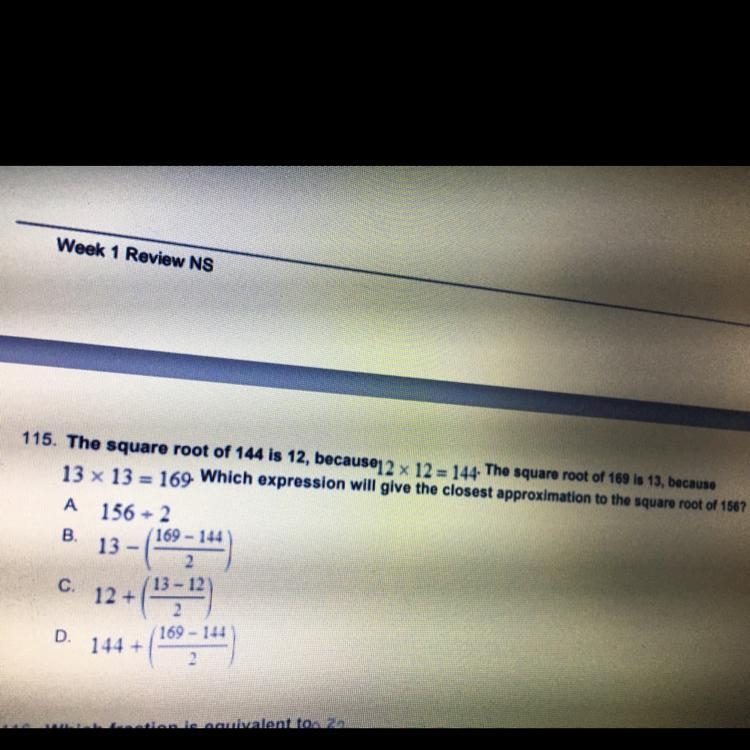 Answer face for20 points!The square root of 144 is 12, because12 x 12 = 144. The square-example-1