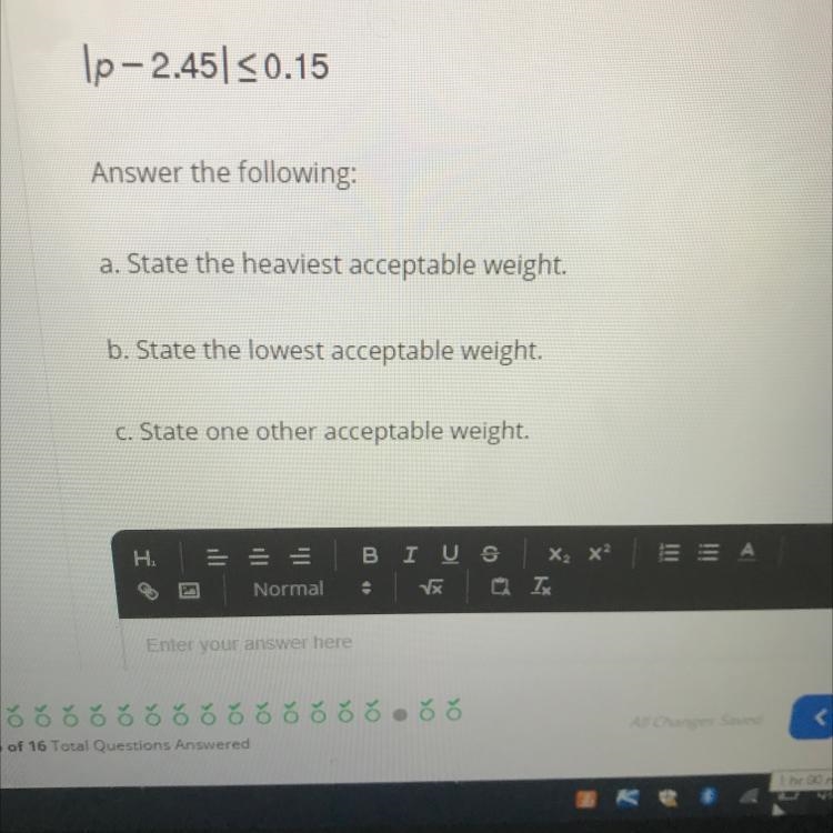 A factory produces wrenches. The factory wants all of its wrenches to weigh the same-example-1