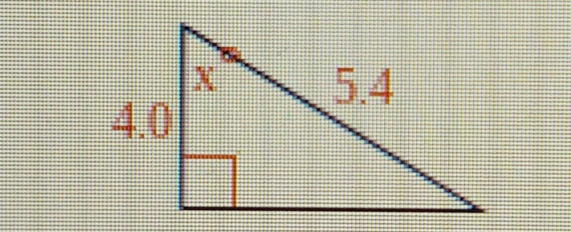 Find the value of x. Round to the nearest degree.-example-1