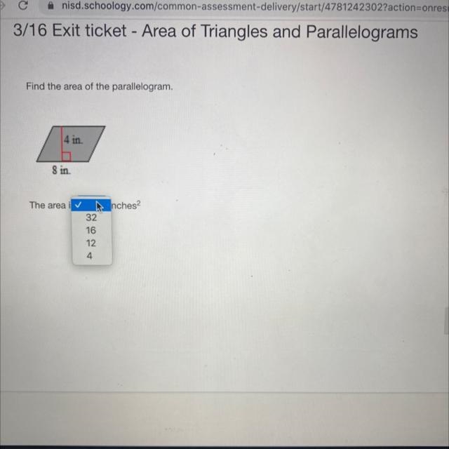 Find the area of the parallelogram-example-1