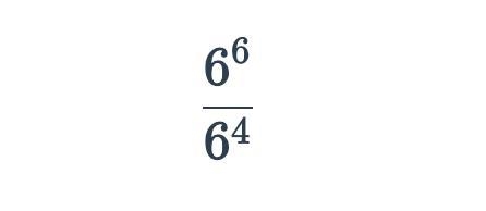 Simplify to a single power of 6:-example-1