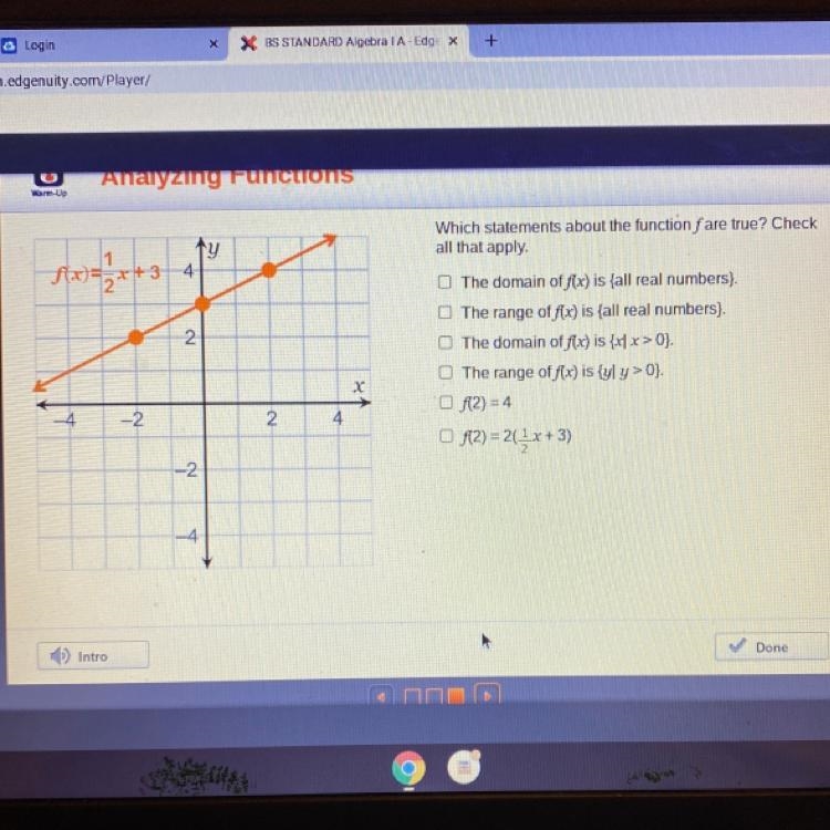 Which statements about the function fare true? Check all that apply. The domain of-example-1