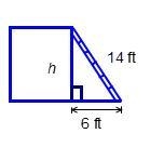 A ladder that is 14 feet long is placed against a building. The bottom of the ladder-example-1