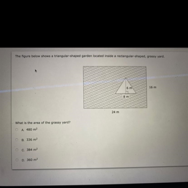 What is the area of the grassy yard?-example-1