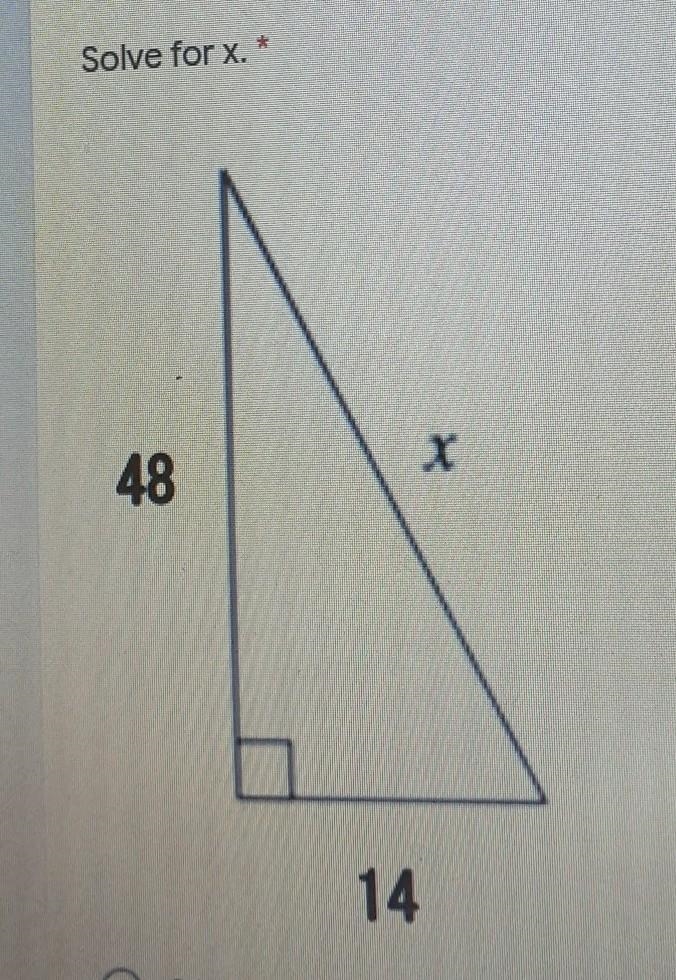 Solve for x. 4 48 X 14 can someone solve this for me please? ​-example-1