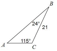 PLEASE HELP ASAP Solve the triangle. Round your answers to the nearest tenth. Answer-example-1